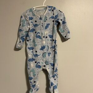 George 6/9m Blue Dinosaur zip up sleeper